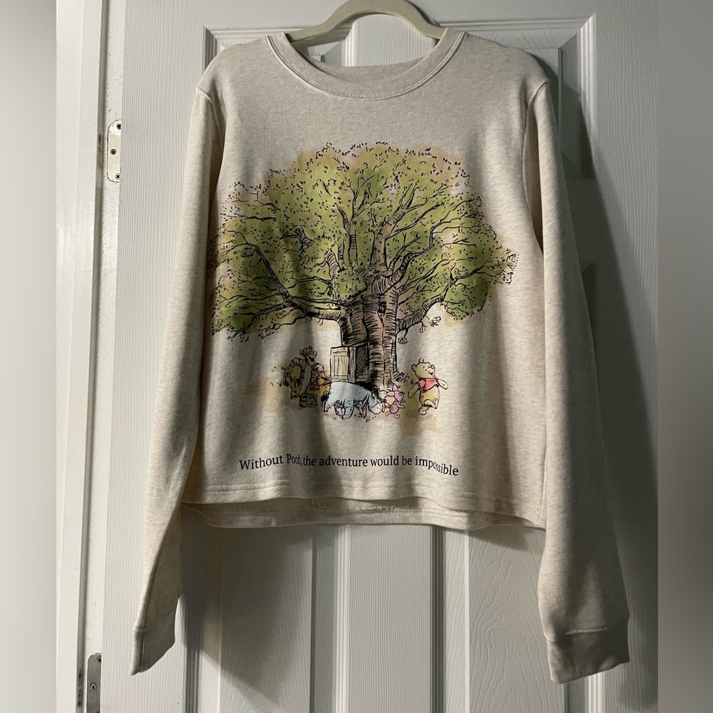 Disney Cream Sweater with Tree and Characters